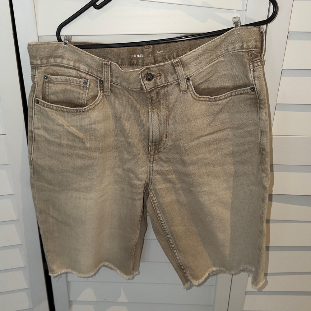 Old Navy Tan Jean Shorts for Men